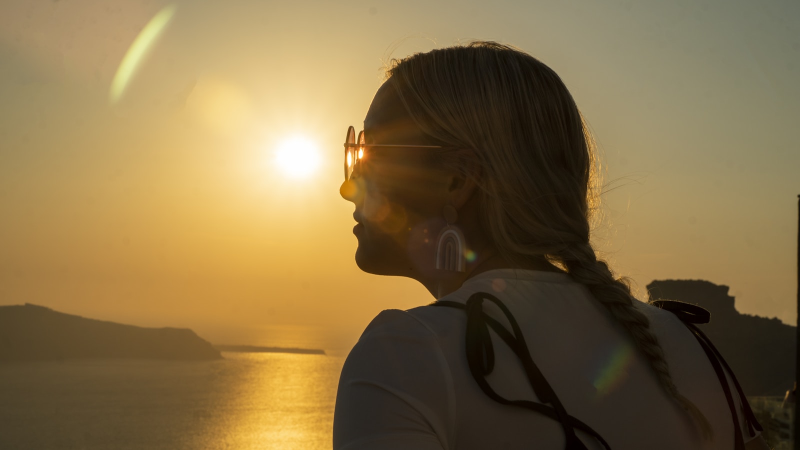 Santorini at sunset